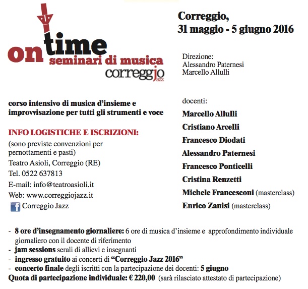 Seminari OnTime Correggio